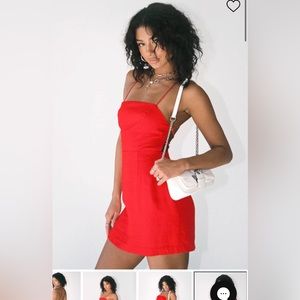 Princess Polly red sí señorita mini dress